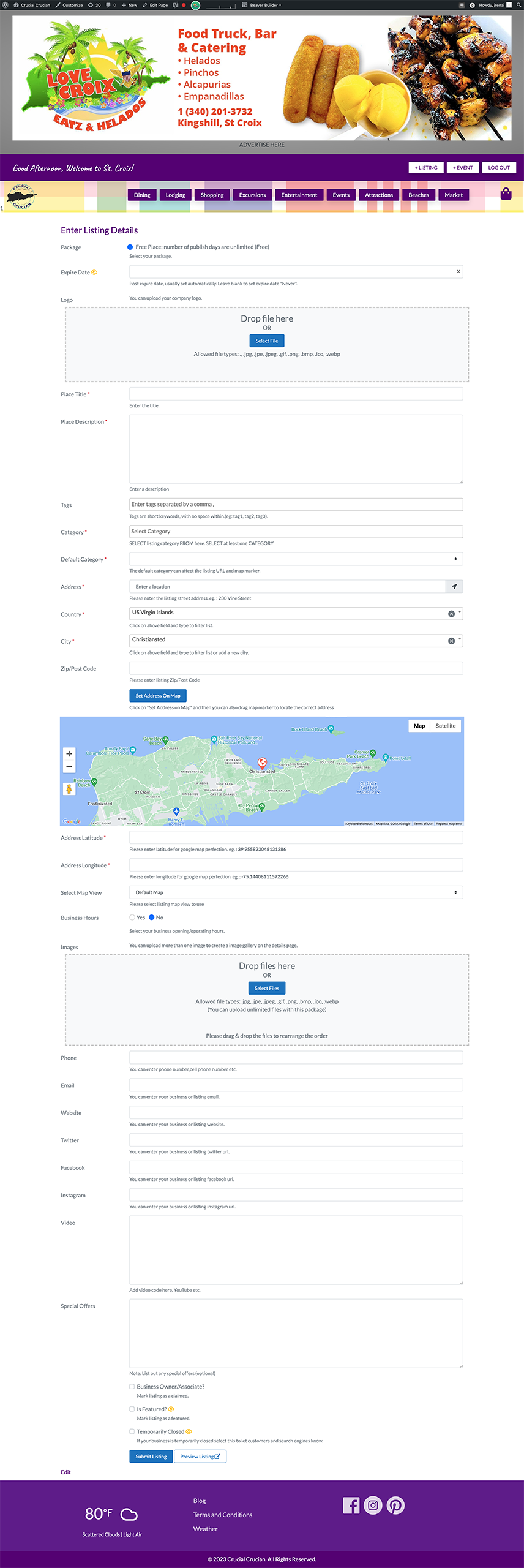 Crucial Crucian Add Listing